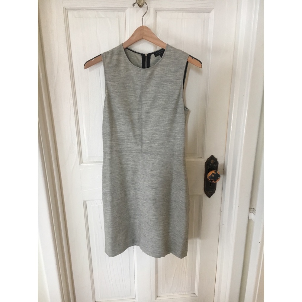 Rag and Bone Heather Grey Wool Pencil Dress